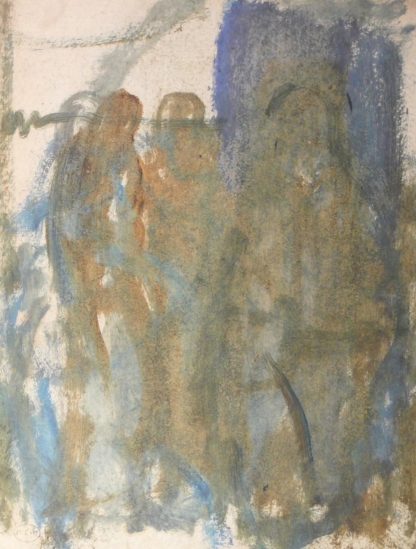 333ch . Three vague standing figures